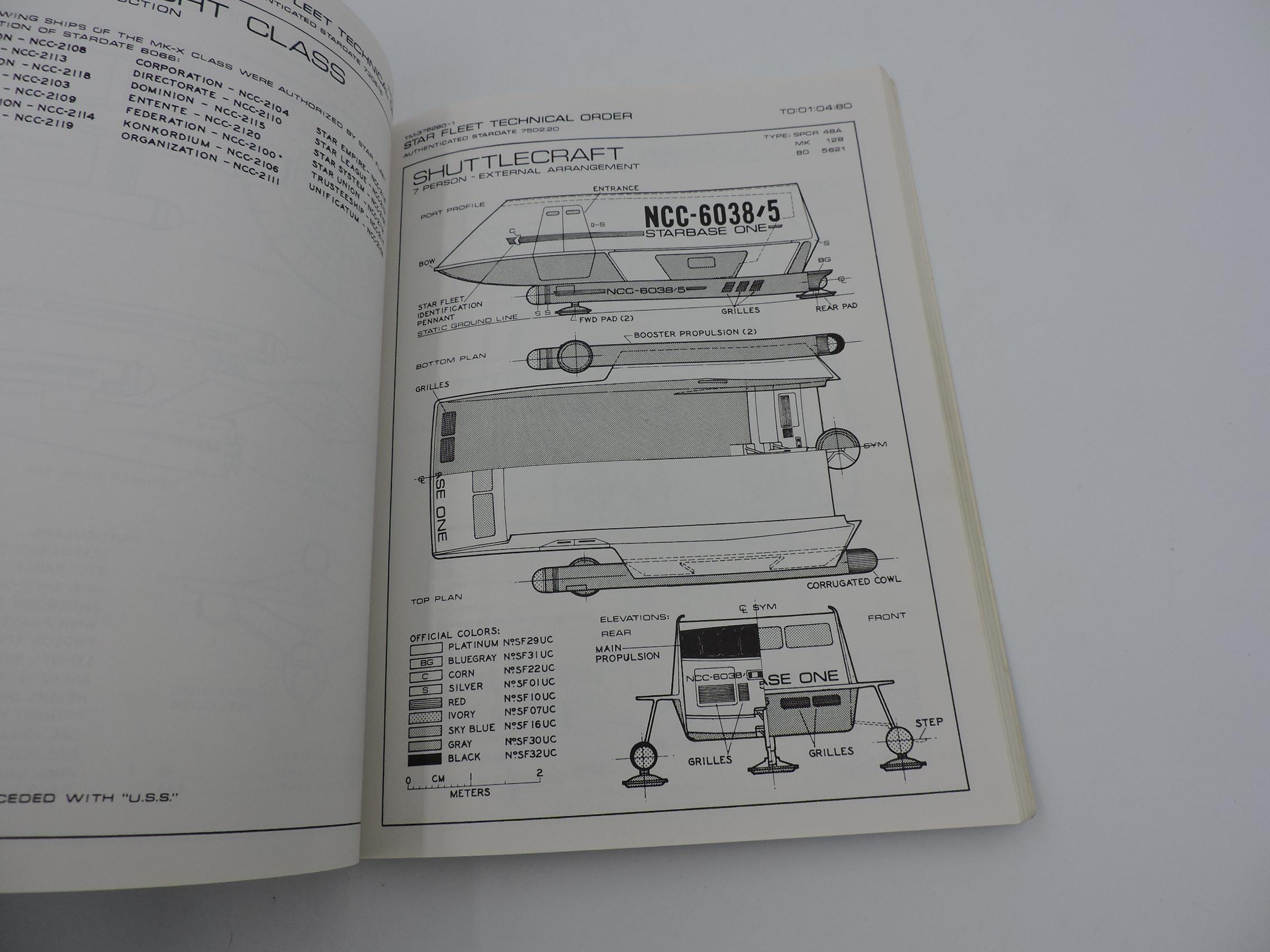 STAR TREK Star Fleet Technical Manual Vintage Softcover Book - Etsy
