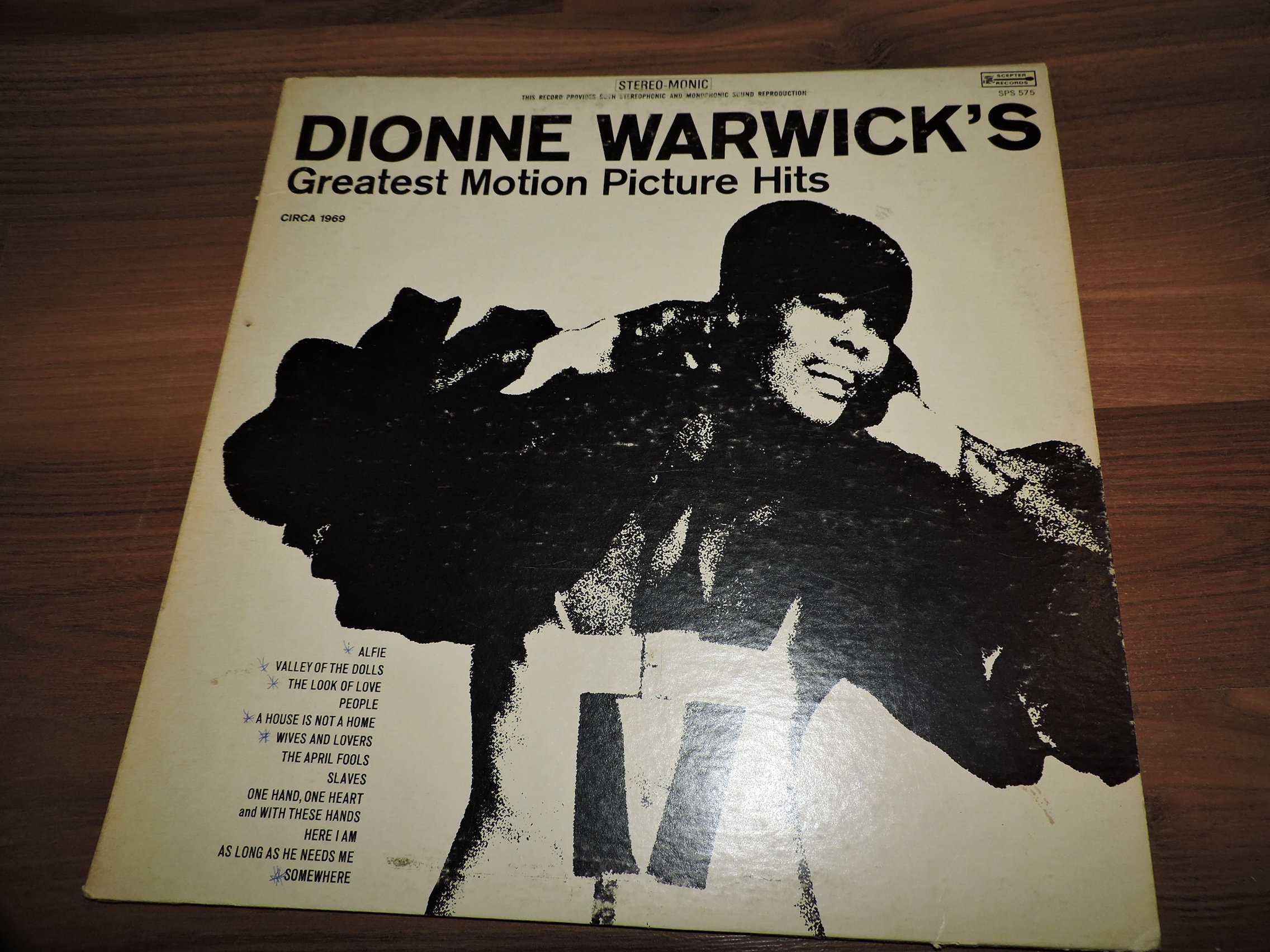 Dionne Warwick's Greatest Motion Picture Hits Music Album Vinyl 12" Record LP