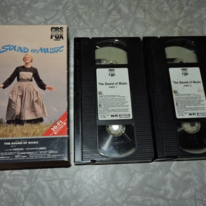 The Sound Of Music 1986 Vintage VHS 2 Tape Set Color Movie Starring Julie Andrews And Christopher Plummer