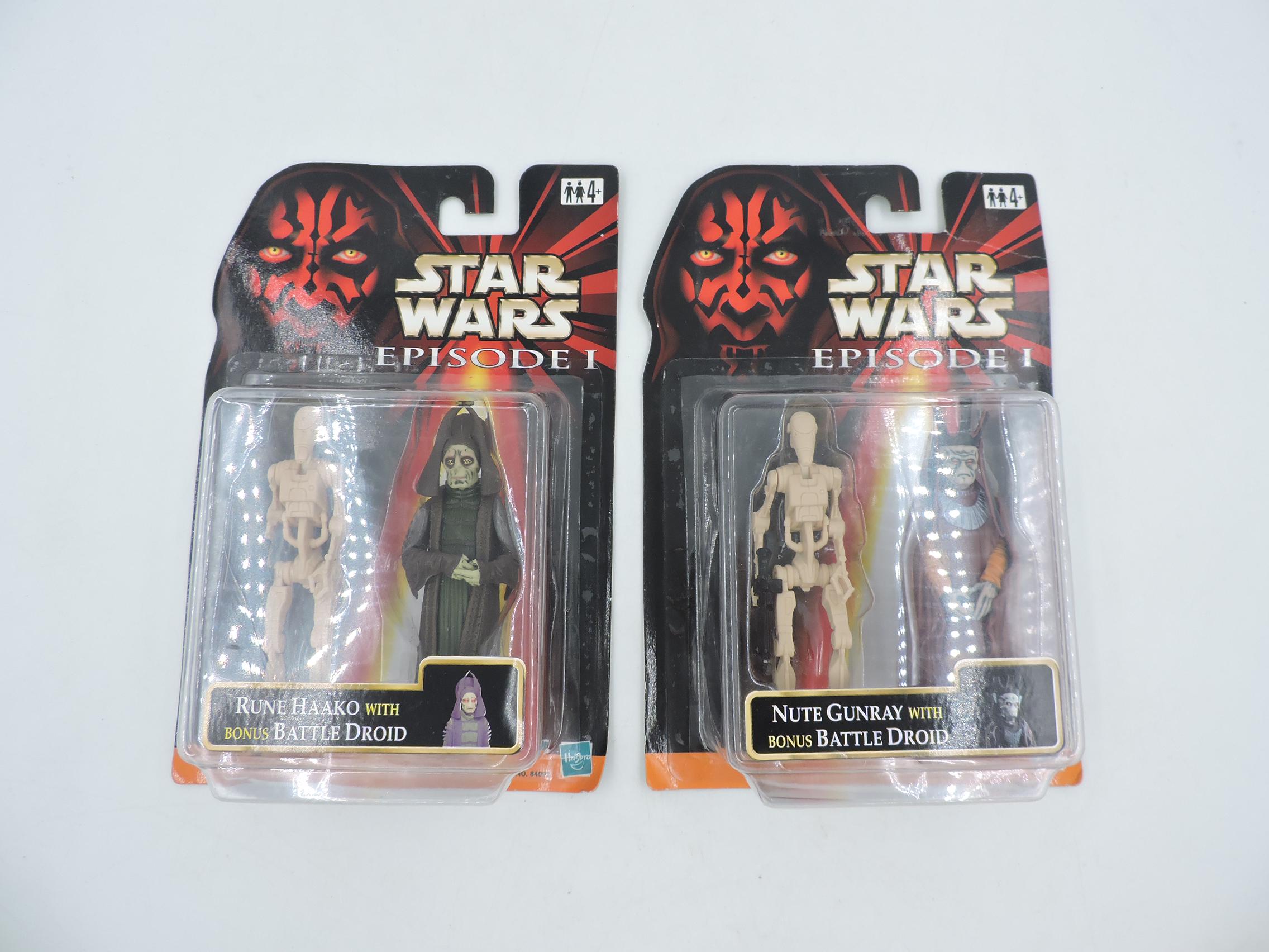 Nute Gunray and Rune Haako With Bonus Battle Droids 1999 Star Wars