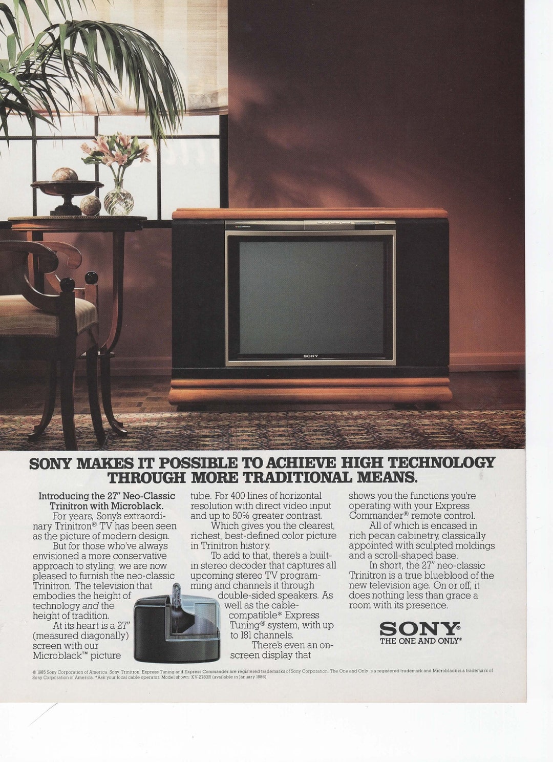 2x 1980s SONY Electronics TV & Camcorder Video Camera Electronic
