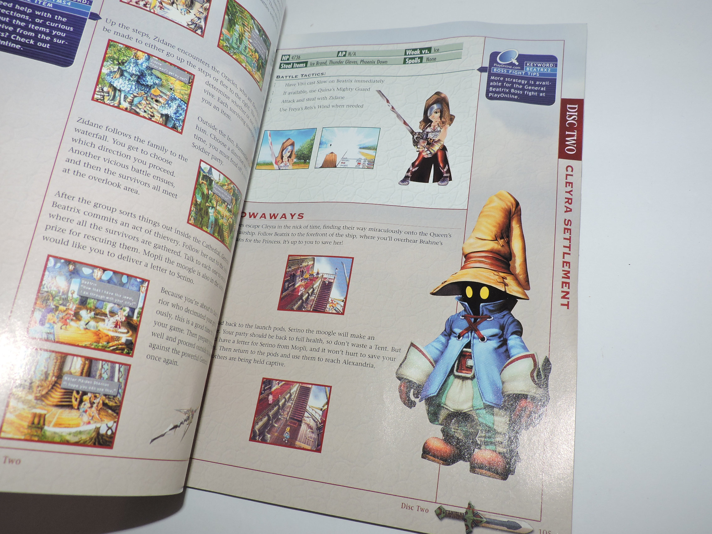 RARE NOTICE ORIGINALE FINAL FANTASY 9 PlayStation PS1 USA Squaresoft