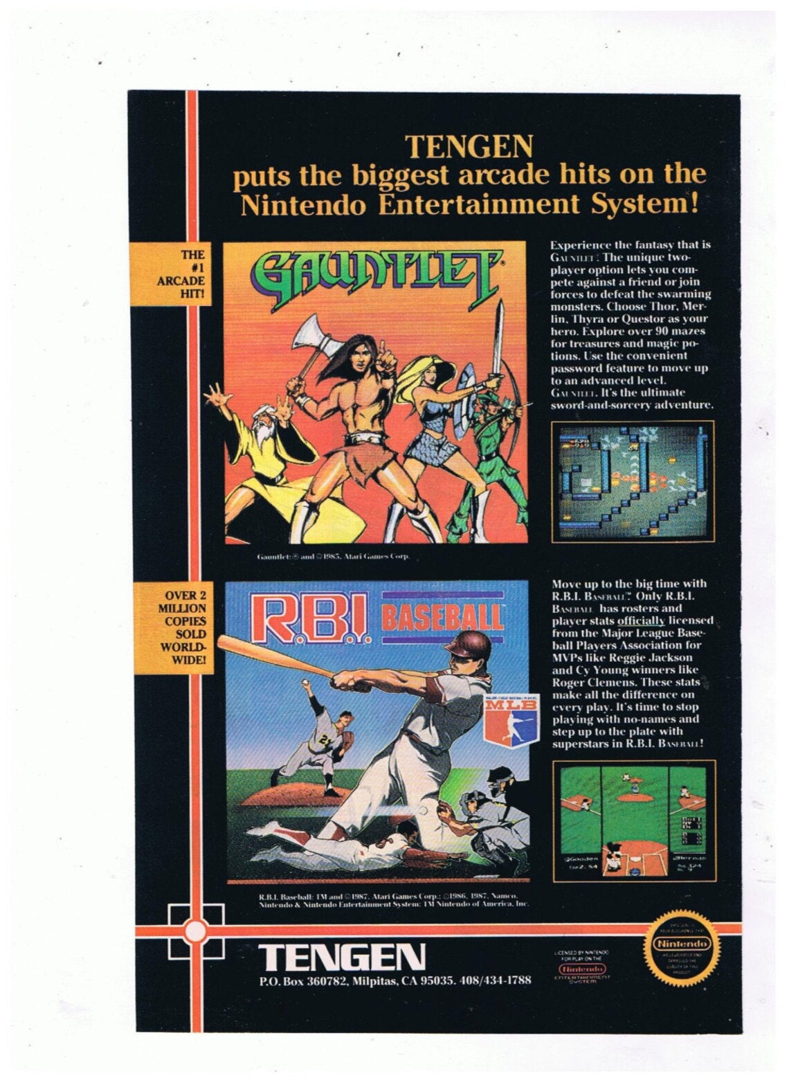 Lot of 5 Authentic Vintage Gauntlet Video Game Print