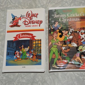 2x Walt Disney Christmas Movies VHS Cassette Tapes Near Mint Condition