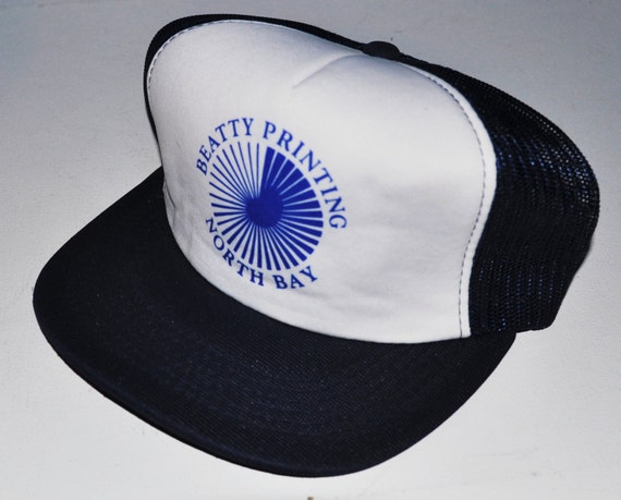 Vintage BEATY PRINTING North Bay Ontario Snapback Trucker Hat