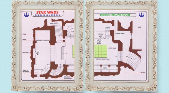 Strona Star Wars 2 Strona Jabby Projekt Rysunek Techniczny