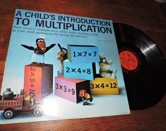 1961 ein Kind Einführung in die Multiplikation 12" Vintage Vinyl Childrens-Schallplatte