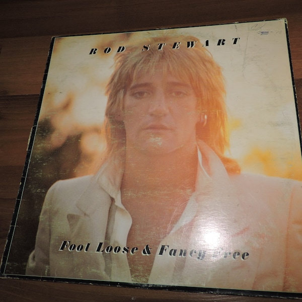 1977 Rod Stewart -  Foot Loose & Fancy Free Pop Rock Music 12" Vinyl Record Album