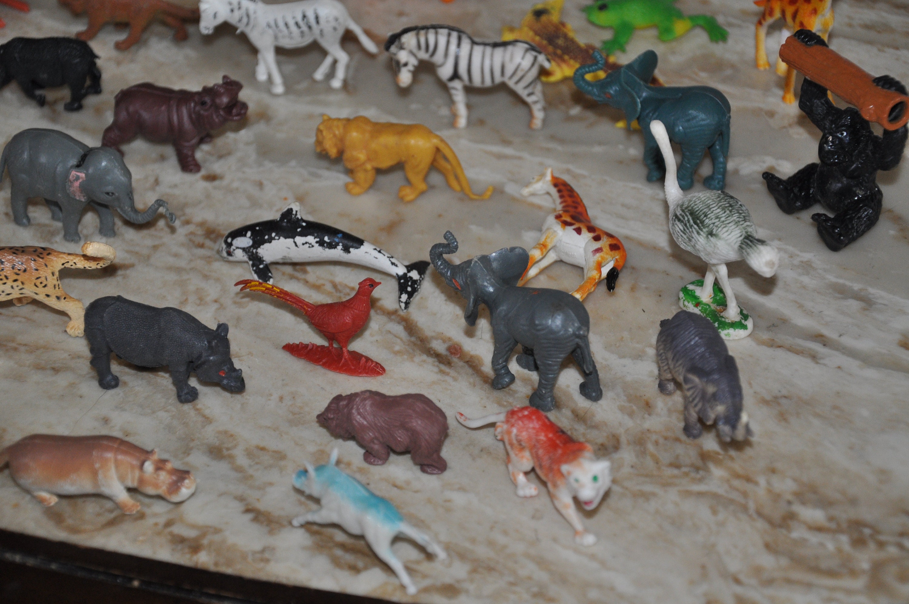 Lot of Vintage Plastic Wild Animal Toys - Etsy Hong Kong