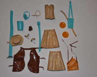 1960s JANE WEST Johnny West MARX  Accessories Lot