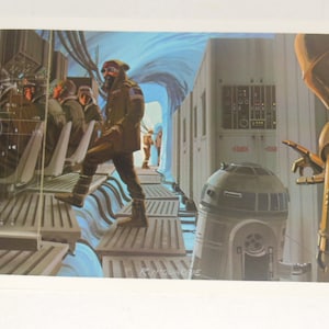 Rebel Base on Hoth 1980 Original Vintage Star Wars Painting Print by Ralph McQuarrie