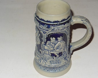 Vintage Germany Blue Mug Stein