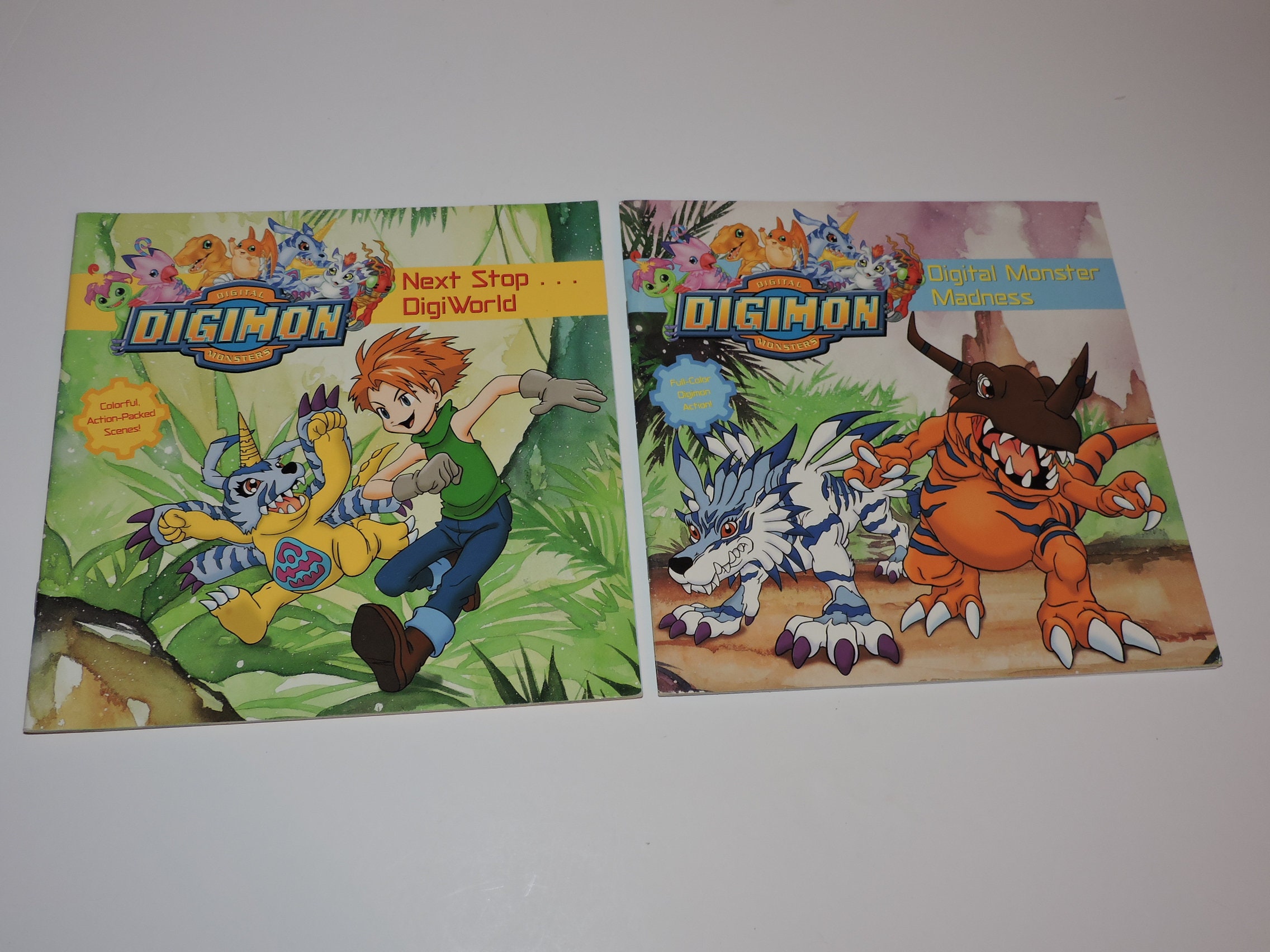2x Digimon Vintage Honey Bear Books Digital Monster Madness