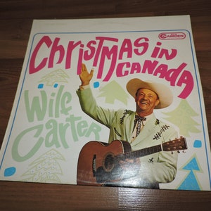 1965 Natale in Canada Wilf Carter 12" disco vintage in vinile LP di musica country
