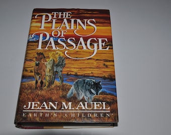 The Plains of Passage By Jean Auel First Edition 1990 Vintage Hardcover Book With Dust Jacket