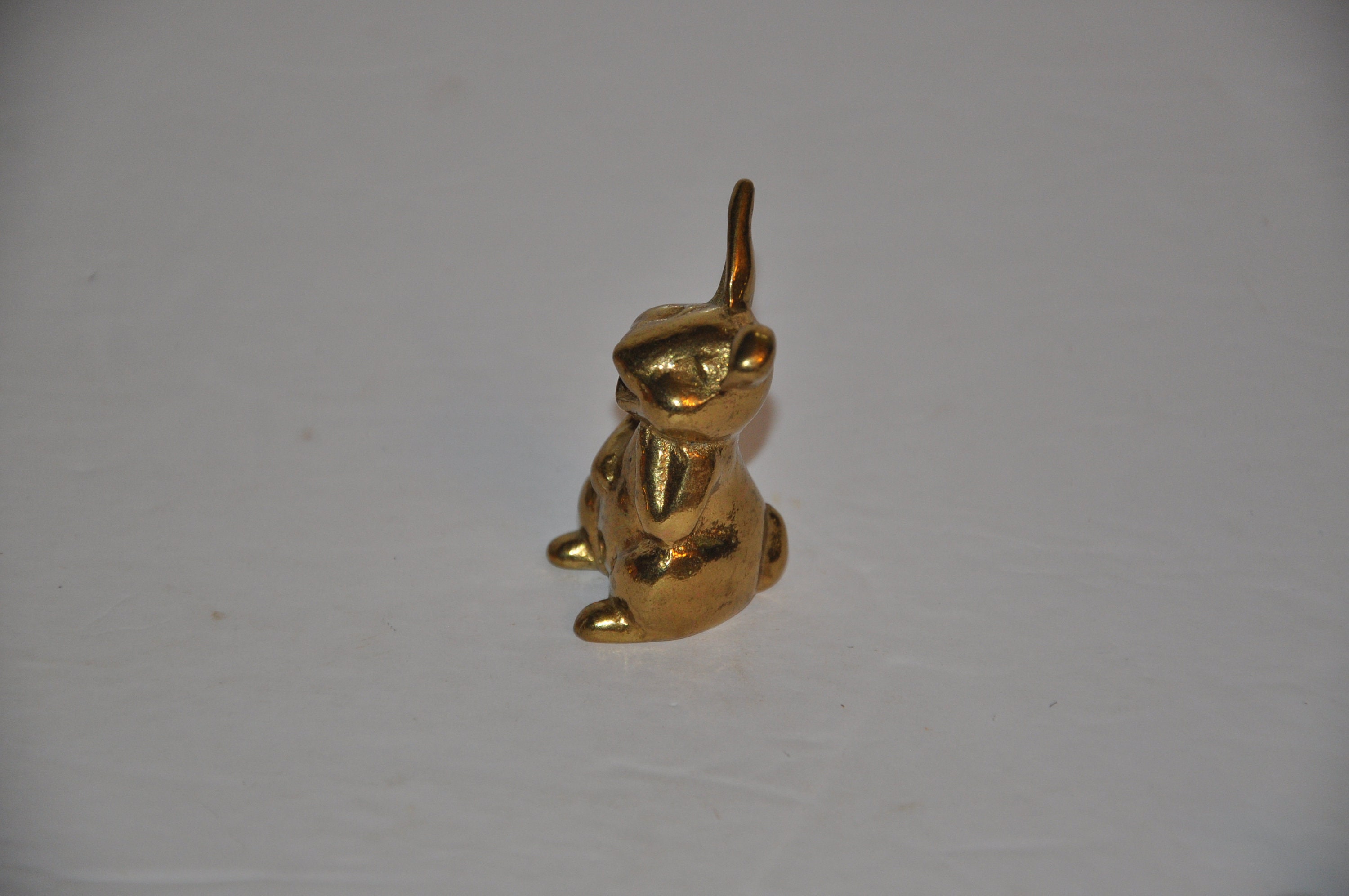 Vintage Brass Animal Collection Lot Of 2 Solid Brass Rabbit Etsy