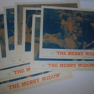 8x 1962 The Merry Widow Lobby Card Set 11&quot;x14&quot;
