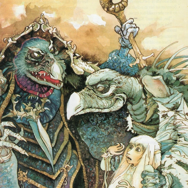 Originele vintage-print The Dark Crystal uit de jaren 80
