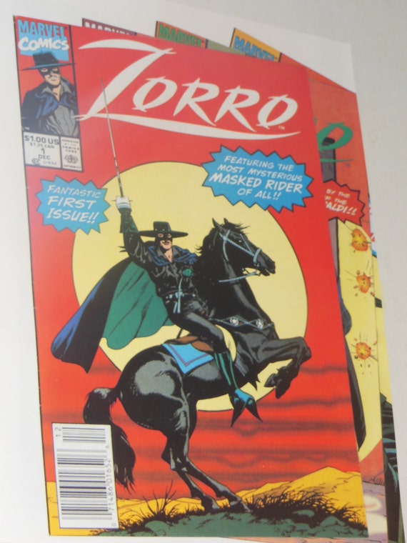 Marvel Comics Zorro Vintage Comic Books Covers Print - Etsy