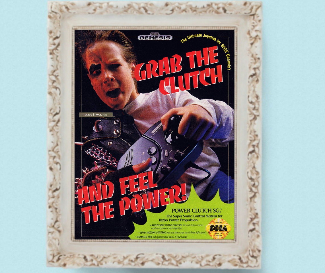 1992 Power Clutch SEGA Genesis Vintage Video Game Ad - Etsy