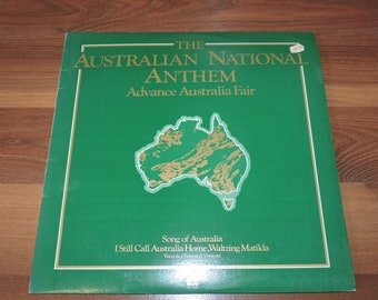 The Australin National Anthem 1984 12" Vinyl Record LP