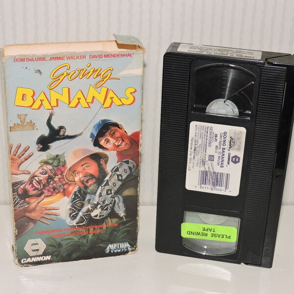 Going Bananas 80's Comedy VHS 1988 Dom Deluise Jimmie Walker Herbert Lom