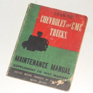 Millésime 1948-50 Chevrolet et GMC Trucks Manuels d entretien