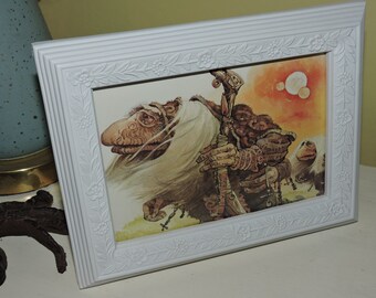 1980s The Dark Crystal Art - Framed Vintage Book Illustration