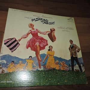 12&quot; 1960s The Sound of Music Original Soundtrack Julie Andrews Christopher Plummer RCA Victor LP