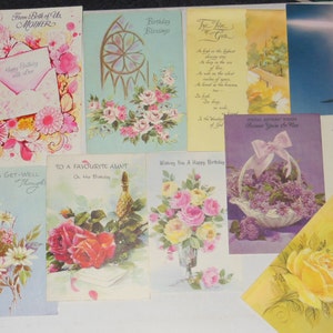 Beaucoup de Vintage 10 ont utilisé les cartes de voeux