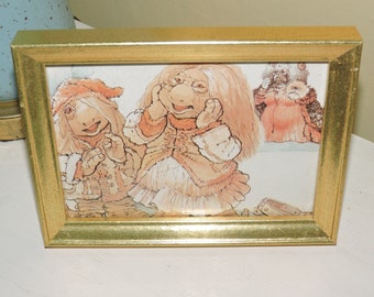 1980s The Dark Crystal Art - Framed Vintage Book Illustration