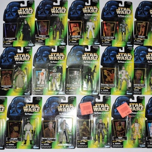 Set von 16 Star Wars 1990s Power Of The Force Kenner Action Figuren