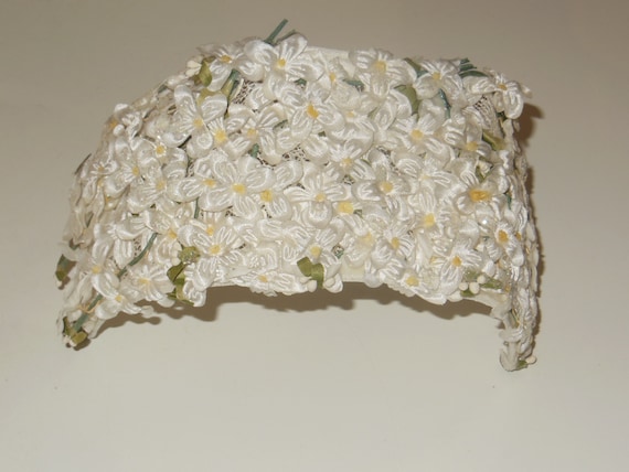 Unique Vintage Daisies Ladies Headband Hat Bridal… - image 3
