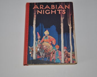LAS MIL Y UNA NOCHES Libro de cuentos infantiles vintage de tapa dura