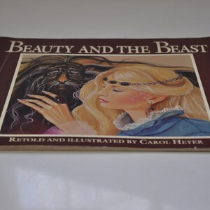 Rare Beauty And The Beast Vintage Softcover Children&#39;s Fairy Tale Book