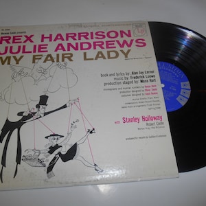 12&quot; 1960s My Fair Lady Musical Julie Andrews Columbia LP