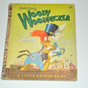 1951 Woody Specht Walter Lantz seltene Vintage Hardcover Kinder kleine goldenes Buch