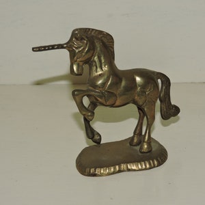 Vintage Messing Einhorn Figur