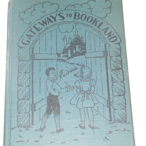 1938 Gateways To Bookland Vintage Textbook Educational Hardcover Book