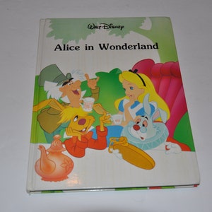 Walt Disney Alice in Wonderland Vintage Hardcover Illustrated Children&#39;s Book
