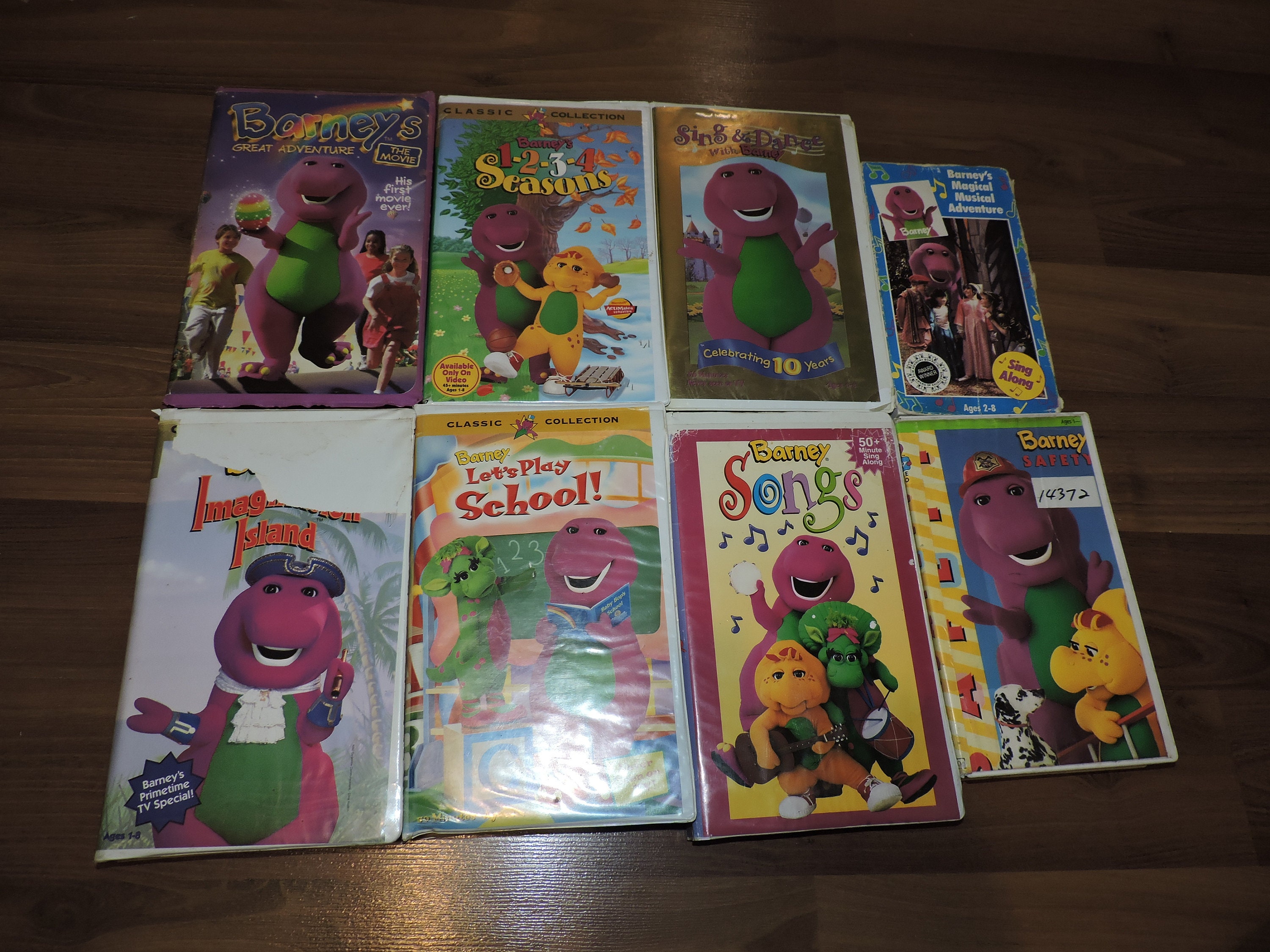 Lot of 8 Barney VHS Cassette Tapes for sale  