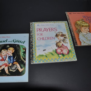 3 x Eloise Wilkin's Illustrated Books -Vintage Hardcover Children's Little Golden Books image 1