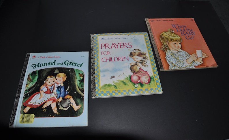 3 x Eloise Wilkin's Illustrated Books -Vintage Hardcover Children's Little Golden Books image 1