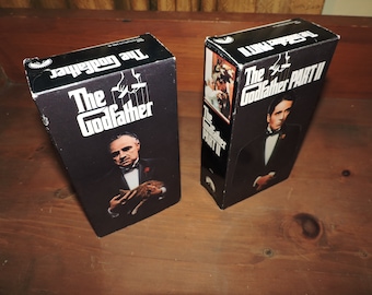 The Godfather & The Godfather Part II 1990 VHS Tapes Lot