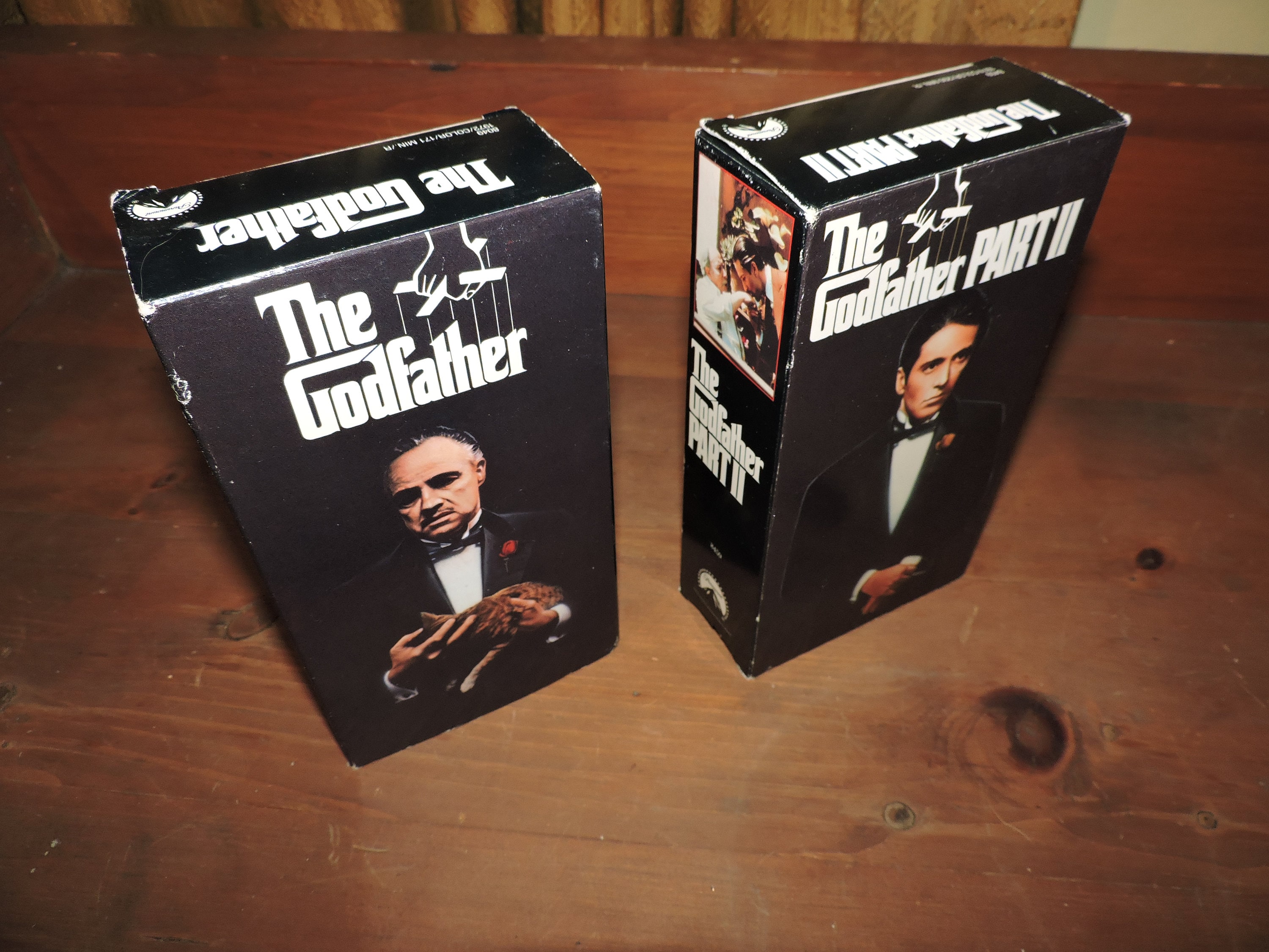 The godfather the godfather part 2 the godfather part 3 vhs tapes