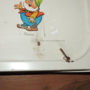 Large Vintage Walt Disney Snow White and the Seven Dwarfs Tray - Etsy