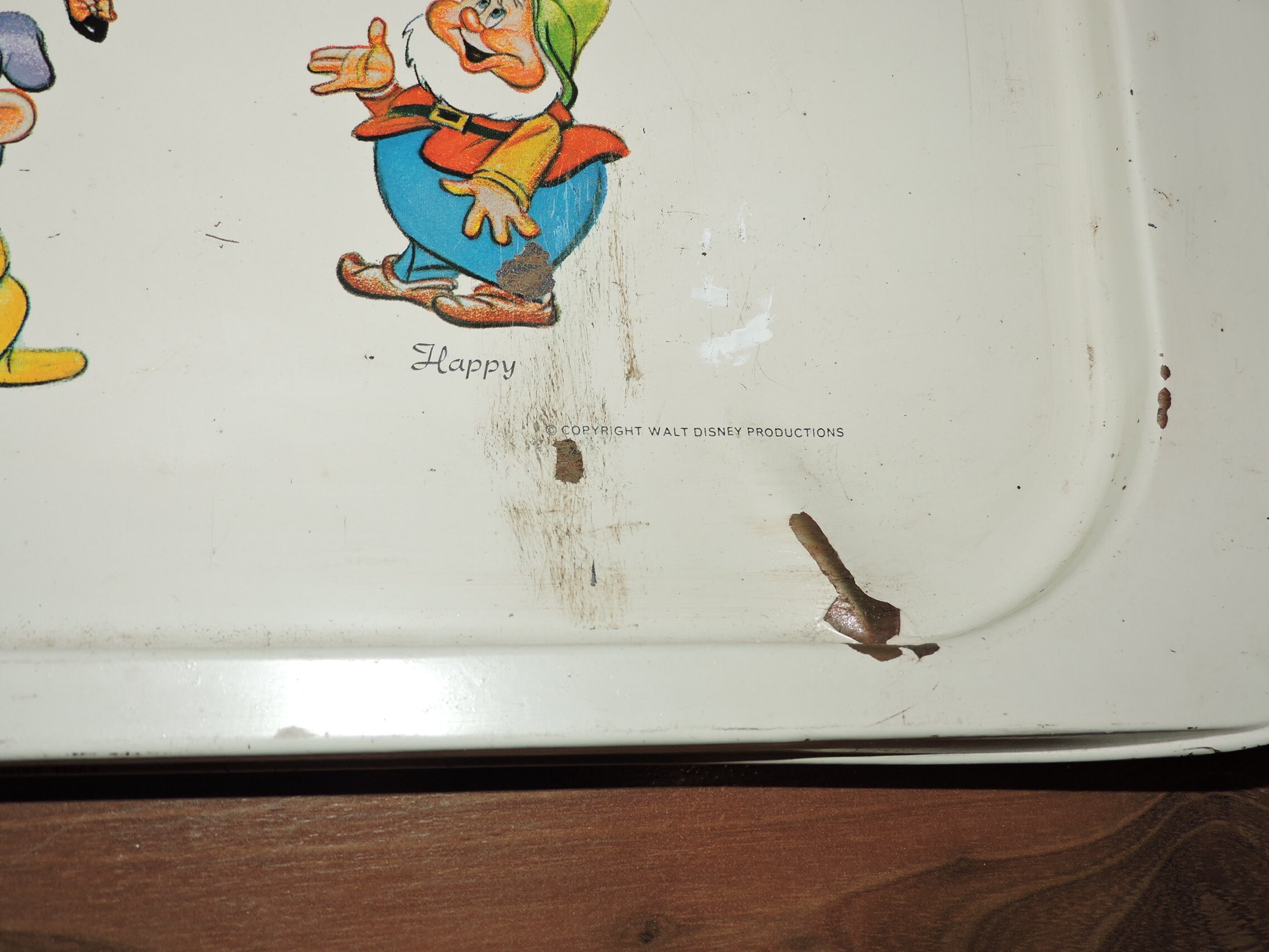 Large Vintage Walt Disney Snow White and the Seven Dwarfs Tray - Etsy