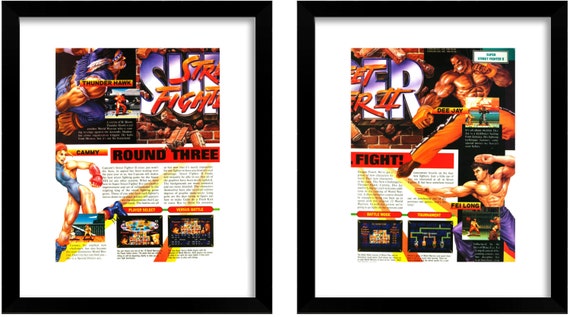 Super STREET FGHTER 1994 Page SNES Vintage Video Game Ad
