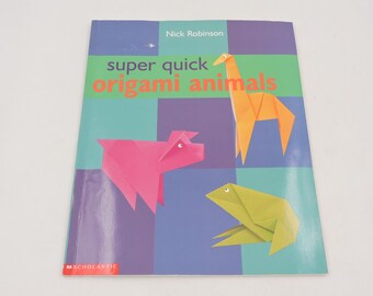 Origami  : Super Quick Origami Animals Vintage Softcover Book