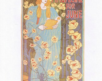 1970s Print of 1896 Poster for The Century Magazine by Louis Rhead